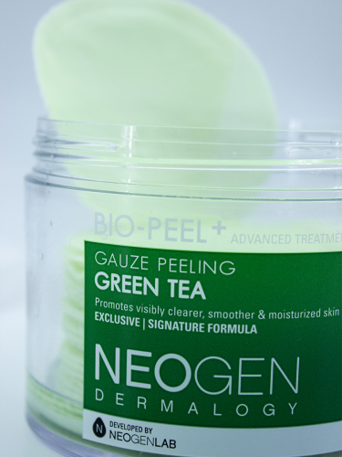 NEOGEN - ПИЛИНГ - ПЭДЫ ДЛЯ ЛИЦА С ЭКСТРАКТОМ ЗЕЛЕНОГО ЧАЯ  DERMATOLOGY BIO -PEEL GAUZE PEELING GREEN TEA, 30 ШТ.