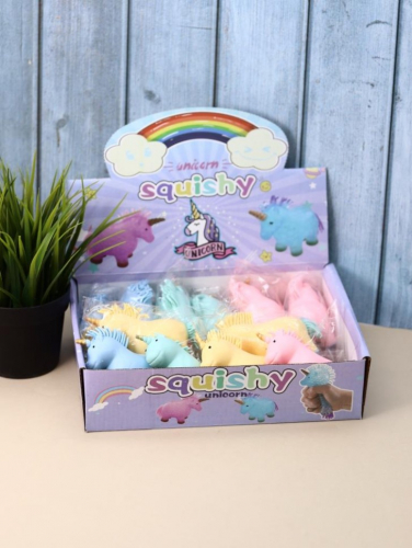 Мялка - антистресс «Squeeze unicorn», yellow