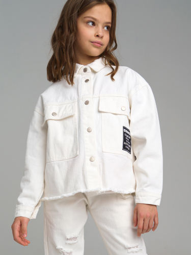  1694 р2482 р   Куртка текстильная джинсовая для девочек