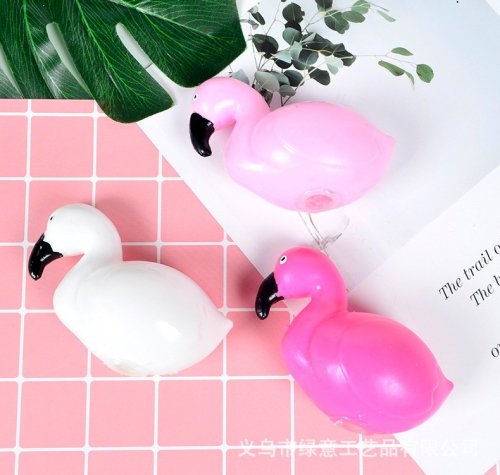 Мялка - антистресс «Squeeze flamingo», white
