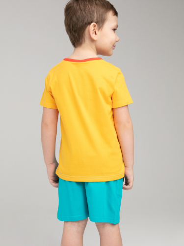 883 р  1345 р    Комплект трикотажный для мальчиков: фуфайка (футболка), шорты