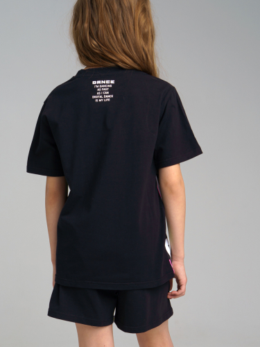 1011 р1579 р    Комплект трикотажный для девочек: фуфайка (футболка), шорты