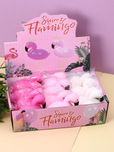 Мялка - антистресс «Squeeze flamingo», purple