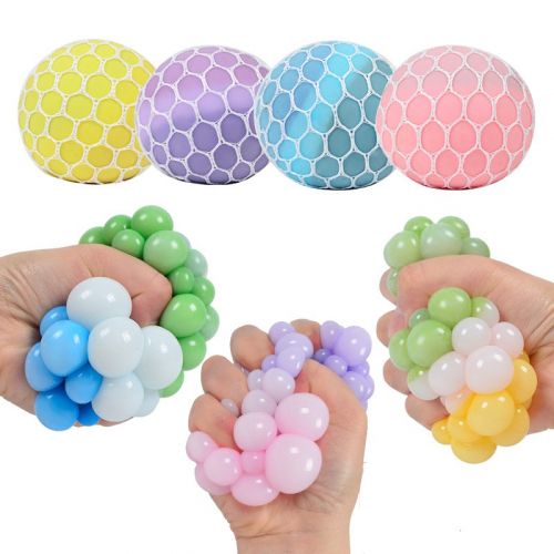Мялка - антистресс «Rainbow ball», blue