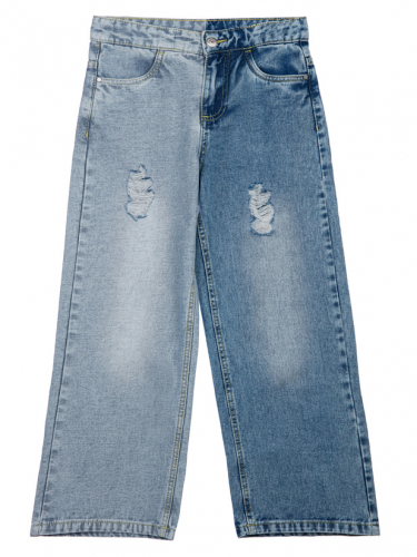  1180 р2144 р      Брюки текстильные джинсовые для девочек