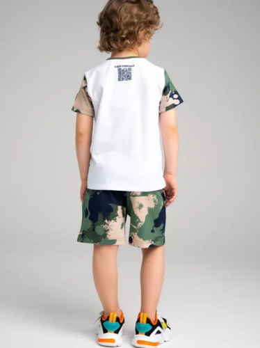 1284 р 1353 р    Комплект трикотажный для мальчиков: фуфайка (футболка), шорты