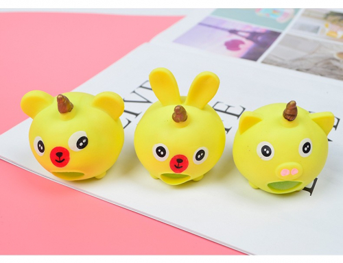 Мялка - антистресс «Unicorn squeeze toy», yellow