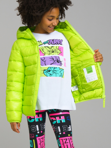  2809 р3498 р   Куртка текстильная с полиуретановым покрытием для девочек