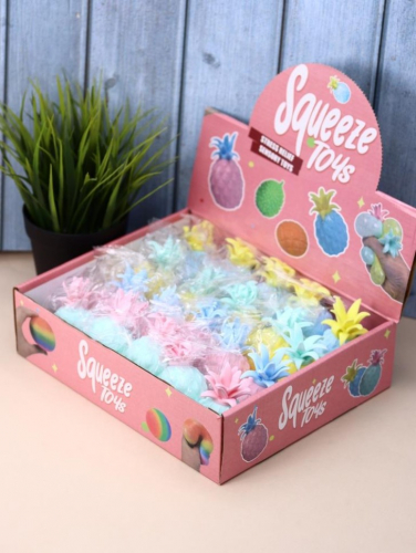 Мялка - антистресс «Pineapple squeeze toy», green