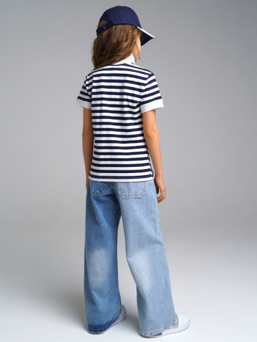  1180 р2144 р      Брюки текстильные джинсовые для девочек