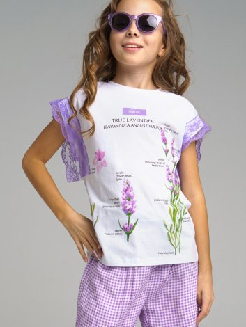  722 р1129 р    Фуфайка трикотажная для девочек (футболка)