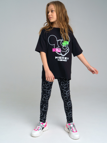  1084 р1692 р   Комплект трикотажный для девочек: фуфайка (футболка), брюки (легинсы)