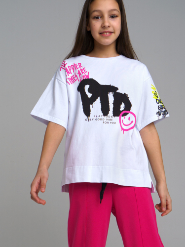  562 р910 р  Фуфайка трикотажная для девочек (футболка)