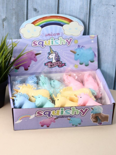 Мялка - антистресс «Squeeze unicorn», blue