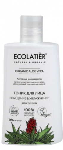 ECL GREEN Aloe Vera//5713/Тоник для лица ОЧИЩЕНИЕ & УВЛАЖНЕНИЕ , 250 мл