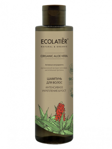 ECL GREEN Aloe Vera//2583/ Шампунь для волос Интенсивное укрепление & Рост , 250 мл