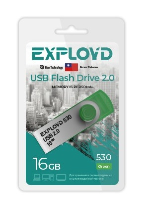 Флэш-диск USB Exployd 16 GB 530 зеленый