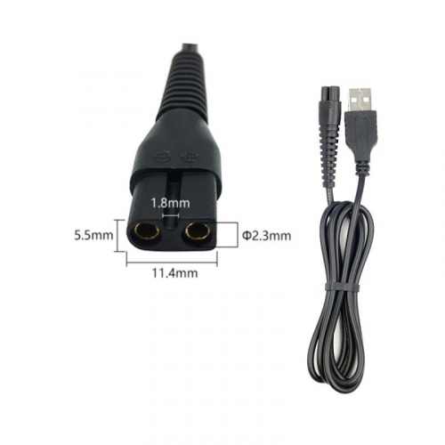 Кабель питания для электробритв DL45 (USB на 11,4мм/5,5мм/1,8мм, d=2,3мм )