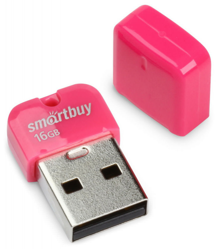 Флэш-диск USB SmartBuy 16 GB Art Pink (Nano)