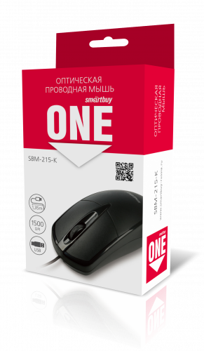 Мышь проводная Smartbuy One SBM-215-K черная