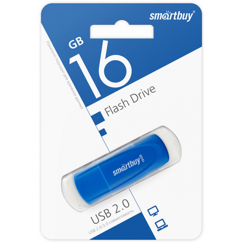 Флэш-диск USB SmartBuy 16 GB Scout Blue