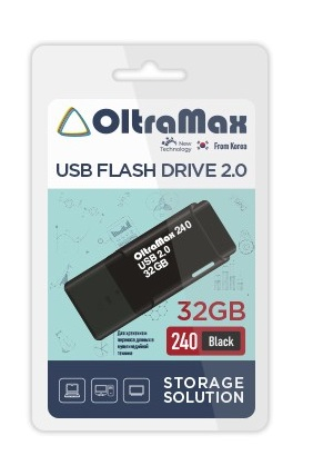 Флэш-диск USB OltraMax 32 GB 240 черный