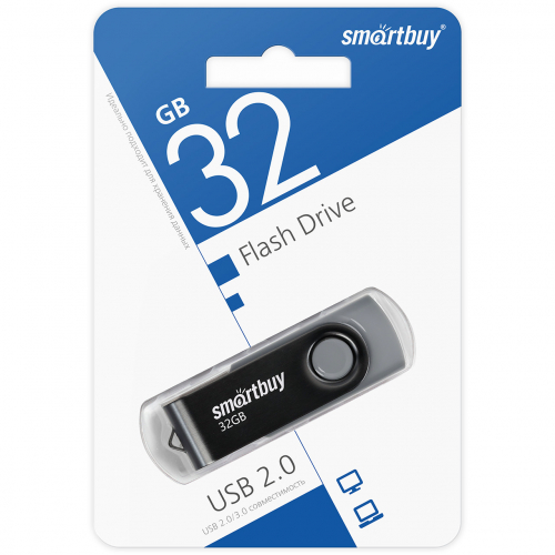 Флэш-диск USB Smartbuy 32 GB Twist Black