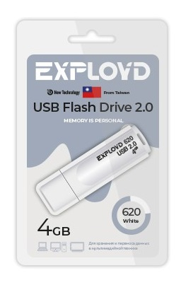 Флэш-диск USB Exployd 4 GB 620 белый