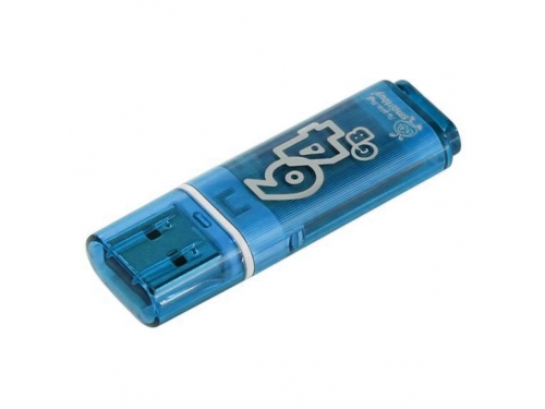 Флэш-диск USB SmartBuy 64 GB Glossy series Blue