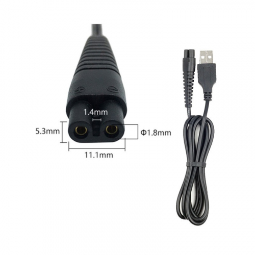Кабель питания для электробритв DL41 (USB на 11,3мм/5,3мм/1,4мм, d=1,8мм )