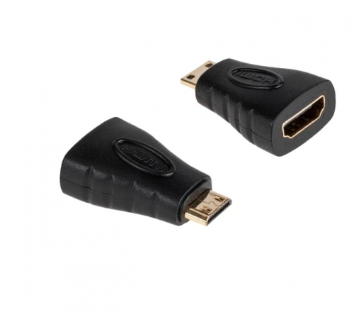Переходник HDMI- mini HDMI (гнездо/штекер) Gold (22-011)