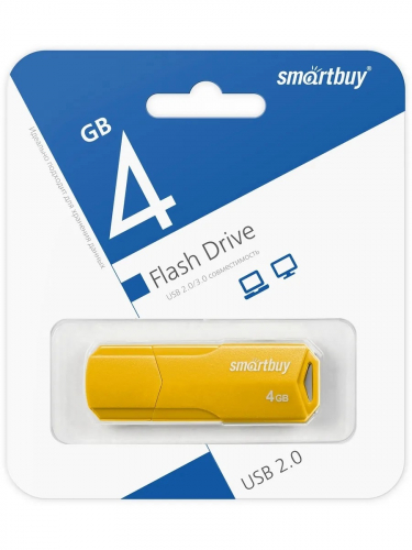Флэш-диск USB SmartBuy 4 GB CLUE Yellow
