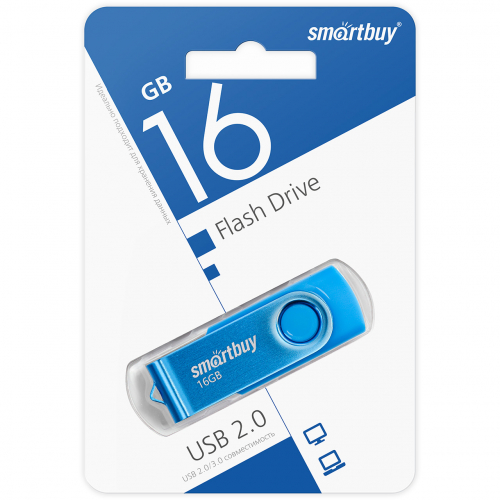 Флэш-диск USB SmartBuy 16 GB Twist Blue
