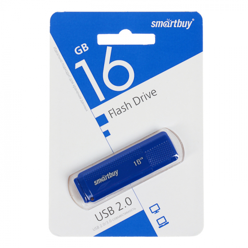Флэш-диск USB Smartbuy 16 GB Dock Blue