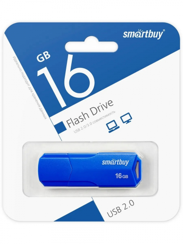 Флэш-диск USB SmartBuy 16 GB CLUE Blue