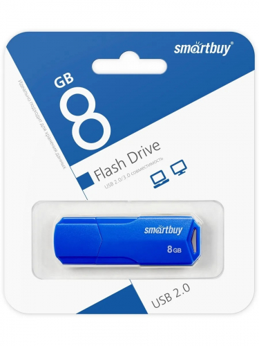 Флэш-диск USB SmartBuy 8 GB CLUE Blue