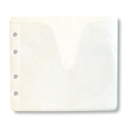 Конверт пластиковый на 2CD белый (100)