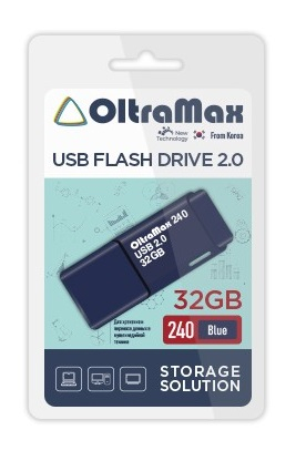 Флэш-диск USB OltraMax 32 GB 240 синий