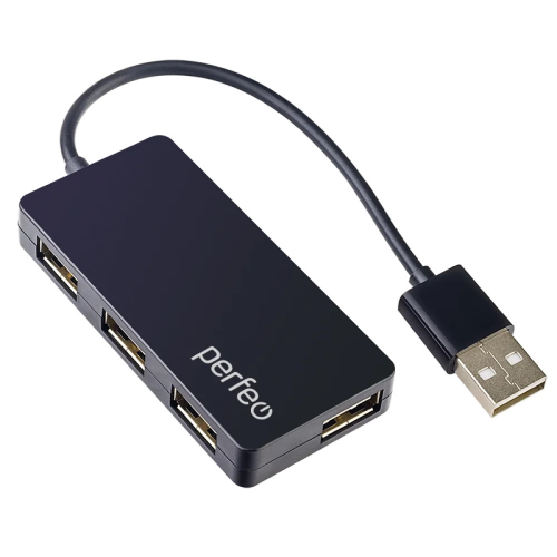 Разветвитель Perfeo (PF-VI-H023) Black 4 порта USB