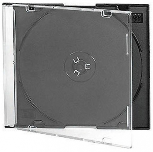 Футляр для CD (1) /slim/(чёрный трей) (50/200)