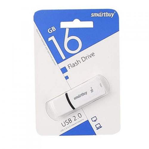 Флэш-диск USB SmartBuy 16 GB Paean White