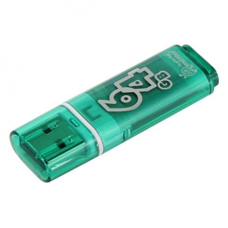 Флэш-диск USB SmartBuy 64 GB Glossy series Green