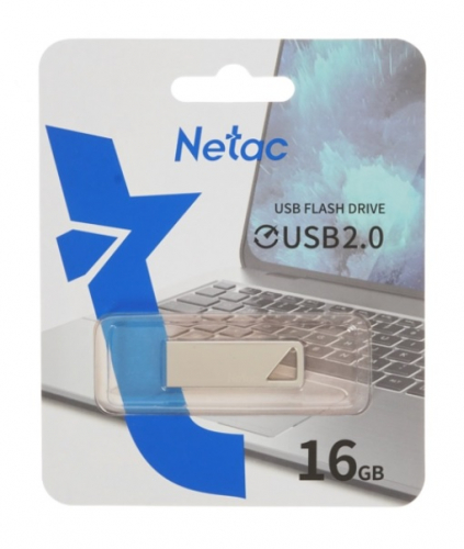 Флэш-диск USB Netac 16 GB U326 серебристая