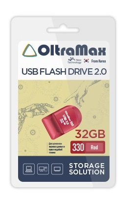 Флэш-диск USB OltraMax 32 GB 330 красный