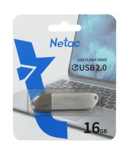 Флэш-диск USB Netac 16 GB U352 серебристая