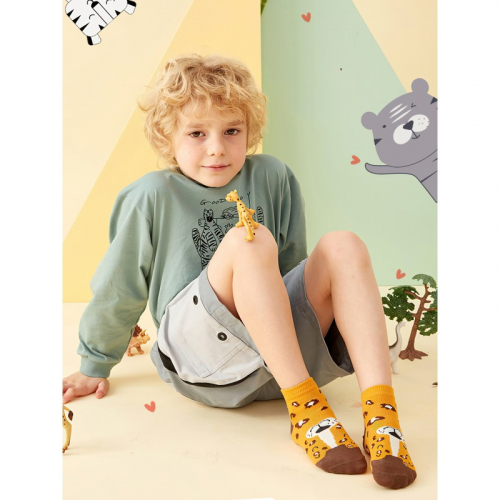 SALE Набор детских носков «Зверята» в мягкой упаковке, 3 пары C564703