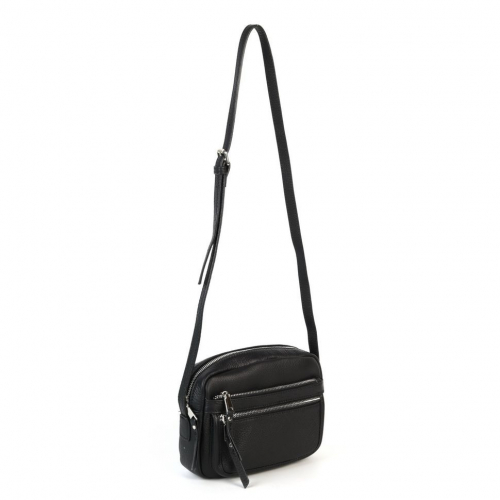 Женская кожаная сумка кросс-боди 20950 Блек