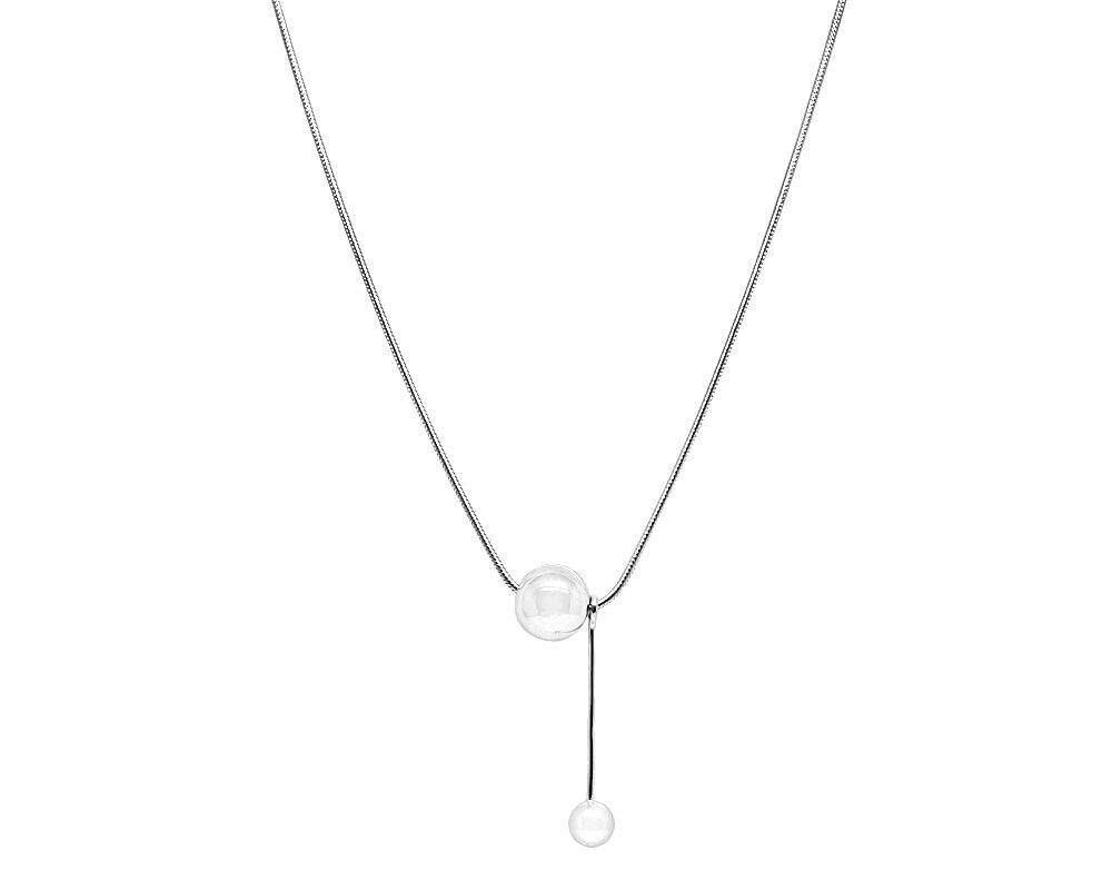 Колье из серебра без вставки, МЦВА341