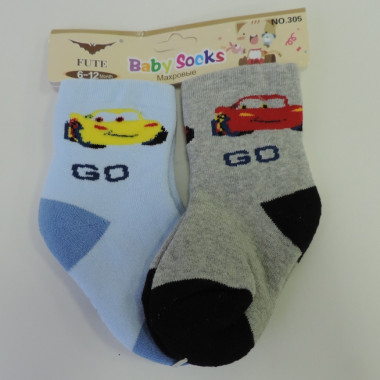 Носки детские махровые FUTE BABY SOCKS арт. 305, р. 6-12 м. в ассортименте