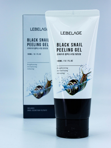 LEBELAGE - ПИЛИНГ-ГЕЛЬ ДЛЯ ЛИЦА С ЭКСТРАКТОМ ЧЕРНОЙ УЛИТКИ BLACK SNAIL PEELING GEL, 180 ML